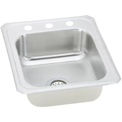17 Inch Top Mount Single Bowl Stainless Steel Sink - Featured View view