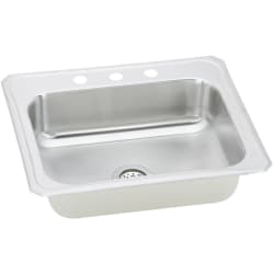 25 Inch Top Mount Single Bowl Stainless Steel Sink - Featured View view