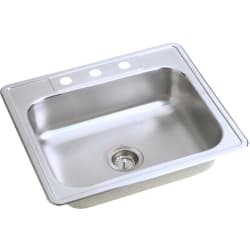 25 Inch Drop-In Stainless Steel Sink  - Sink view