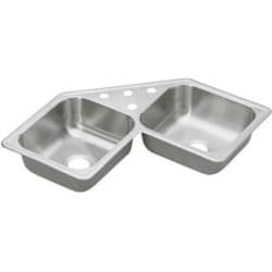 32 Inch Drop-In Double Bowl Stainless Steel Sink - Sink view
