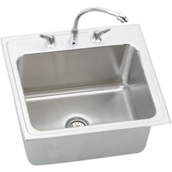 25 Inch Top Mount Single Bowl Stainless Steel Sink Package - Featured View view
