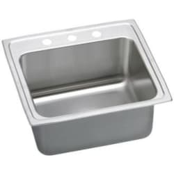 25 Inch Drop-In Single Bowl Stainless Steel Kitchen Sink  - Featured View view