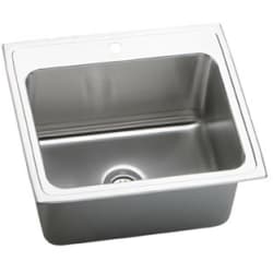 25 Inch Top Mount Single Bowl Stainless Steel Sink - Featured View view