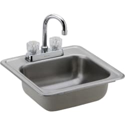 15 Inch Drop-In Stainless Steel Sink Package - Stainless Steel Sink Package view