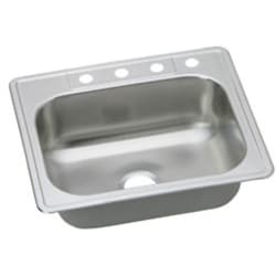 25 Inch Drop-In Stainless Steel Sink  - Sink view