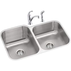 31 Inch Undermount Double Bowl Stainless Steel Sink Package  - Stainless Steel Sink Package view