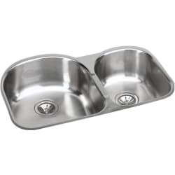 31 Inch Undermount Double Bowl Stainless Steel Sink - Small Bowl On Right view