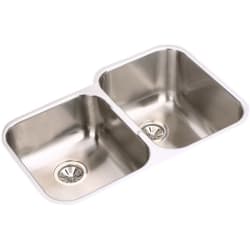 31 Inch Undermount Double Bowl Stainless Steel Sink - Small Bowl On Left view