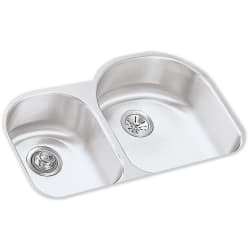 31 Inch Undermount Double Bowl Stainless Steel Sink  - Small Bowl On Left view