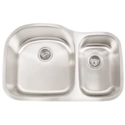 31 Inch Undermount Double Bowl Stainless Steel Sink - 18 Gauge 304 Stainless Steel Double Bowl Undermount Sink view