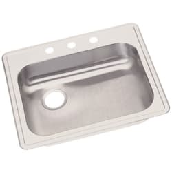 25 Inch Drop-In Stainless Steel Sink - Sink view