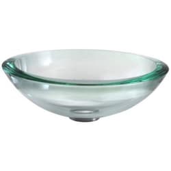 17 Inch Clear Glass Vessel Sink - Featured View view