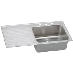 43 Inch Top Mount Single Bowl Stainless Steel Sink - Featured View view