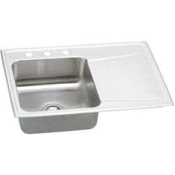 33 Inch Drop-In Single Bowl Stainless Steel Sink - Featured View view