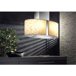 Island Mount Chimney Range Hood - In-Home View: 34-Inch Width Model view