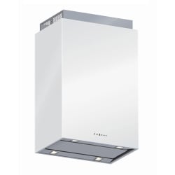 36 Inch Island Mount Chimney Range Hood  - White view