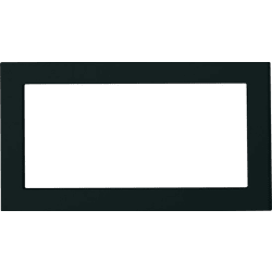 30 Inch Deluxe Built-In Trim Kit: Black - Black view