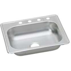 25 Inch Drop-In Stainless Steel Sink - Sink view