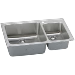 37 Inch Top Mount Double Bowl Stainless Steel Sink - Featured View view