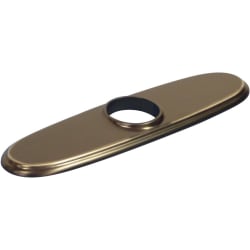 3-Hole Escutcheon Plate: Antique Steel - 3-Hole Plate view