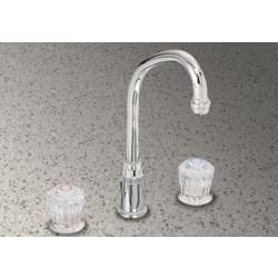Double Handle Cast Spout Bar Faucet  - Crystalac Handles view