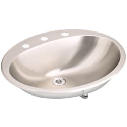 21 Inch Top Mount Single Bowl Stainless Steel Lavatory Sink - Featured View view