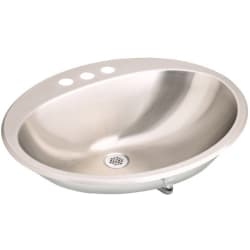 20 Inch Top Mount Single Bowl Stainless Steel Lavatory Sink - Featured View view