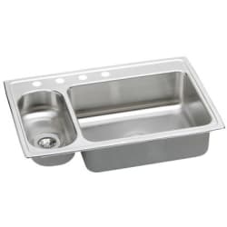 33 Inch Top Mount Double Bowl Stainless Steel Sink - Featured View view