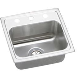 17 Inch Top Mount Single Bowl Stainless Steel Sink - Featured View view