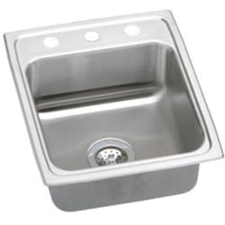 17 Inch Top Mount Single Bowl Stainless Steel Sink - Featured View view