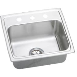 19 Inch Top Mount Single Bowl Stainless Steel Sink - Featured View view