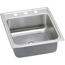 20 Inch Top Mount Single Bowl Stainless Steel Sink - Featured View view