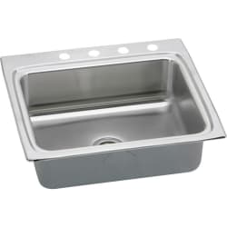 25 Inch Top Mount Single Bowl Stainless Steel Sink - Featured View view