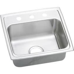 19 Inch Top Mount Single Bowl Stainless Steel Sink - Featured View view