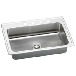 33 Inch Top Mount Single Bowl Stainless Steel Sink - Featured View view