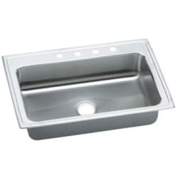 33 Inch Drop In Single Bowl Stainless Steel Sink  - Featured View view