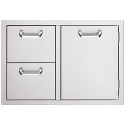 30 Inch Double Drawer and Access Door Combo - Storage Door and Double Drawer Combo view