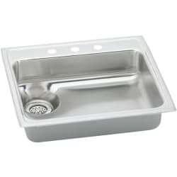 25 Inch Top Mount Single Bowl Stainless Steel Sink - Featured View view