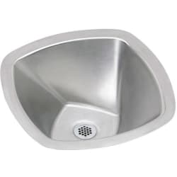 16 Inch Undermount Single Bowl Stainless Steel Lavatory Sink - Soft Textured Finish view