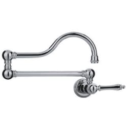 Single Lever Wall Mount Pot Filler - Polished Nickel view