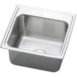 20 Inch Top Mount Single Bowl Stainless Steel Laundry Sink - Featured View view