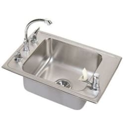 19 1/2 Inch Drop-In Single Bowl Stainless Steel Sink  - Featured View view