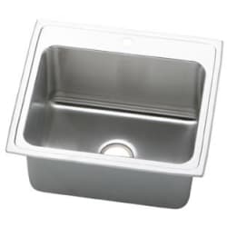 25 Inch Top Mount Single Bowl Stainless Steel Laundry Sink - Featured View view