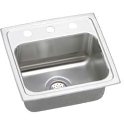 17 Inch Top Mount Single Bowl Stainless Steel Sink - Featured View view