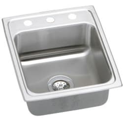 17 Inch Top Mount Single Bowl Stainless Steel Sink - Featured View view