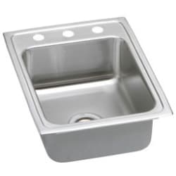 17 Inch Top Mount Single Bowl Stainless Steel Sink - Featured View view