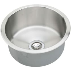 18 Inch Top Mount Single Round Bowl Stainless Steel Sink - Featured View view