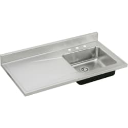 48 Inch Single Bowl Stainless Steel Sink Top - Featured View view