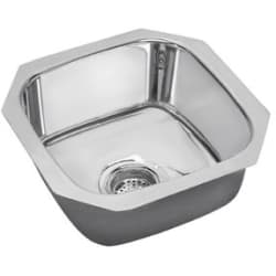16 Inch Undermount Single Bowl Stainless Steel Sink - Mirror Finish view