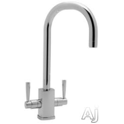 Double Lever Cast Spout Bar Faucet  - Polished Chrome view
